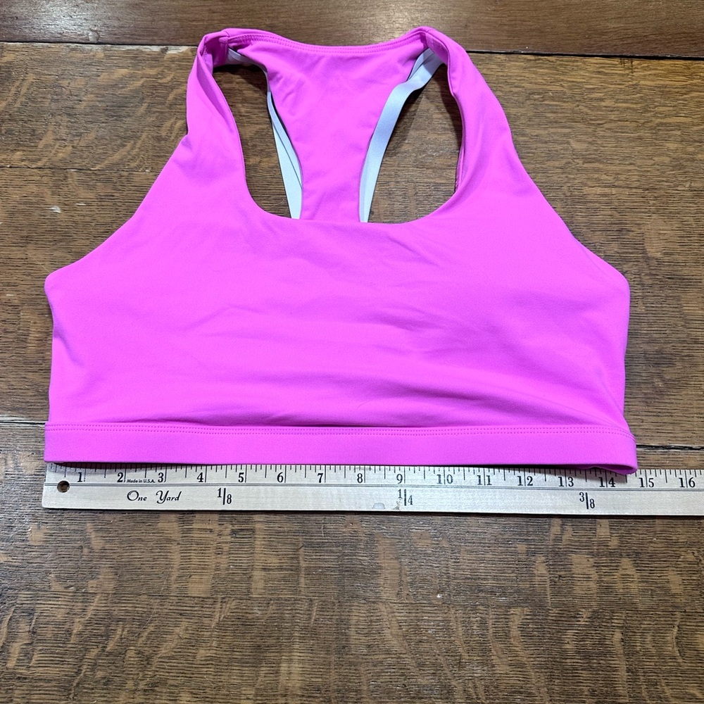 Fabletics Vibrant Hot Pink Sports Bra approx size large see pics
